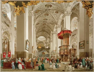 Das Innere der Basilika von Mariazell